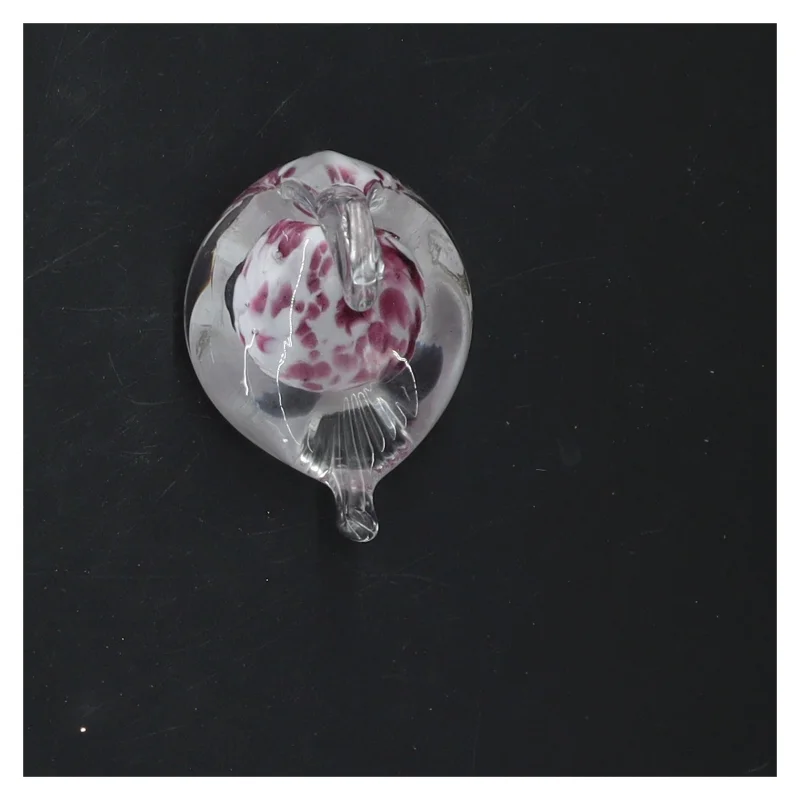 Glasfigur af svane (str. 8x7 cm)