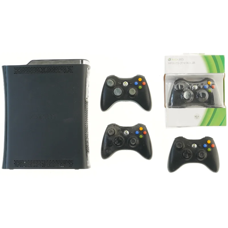 Xbox 360 konsol og controllere fra Microsoft (str. 32x26 cm)