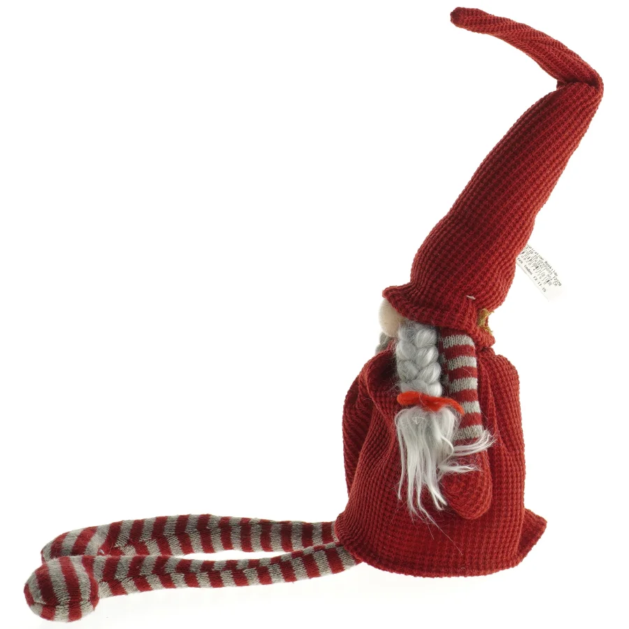 Juledekoration nissefigur i stof (str. 28 cm)