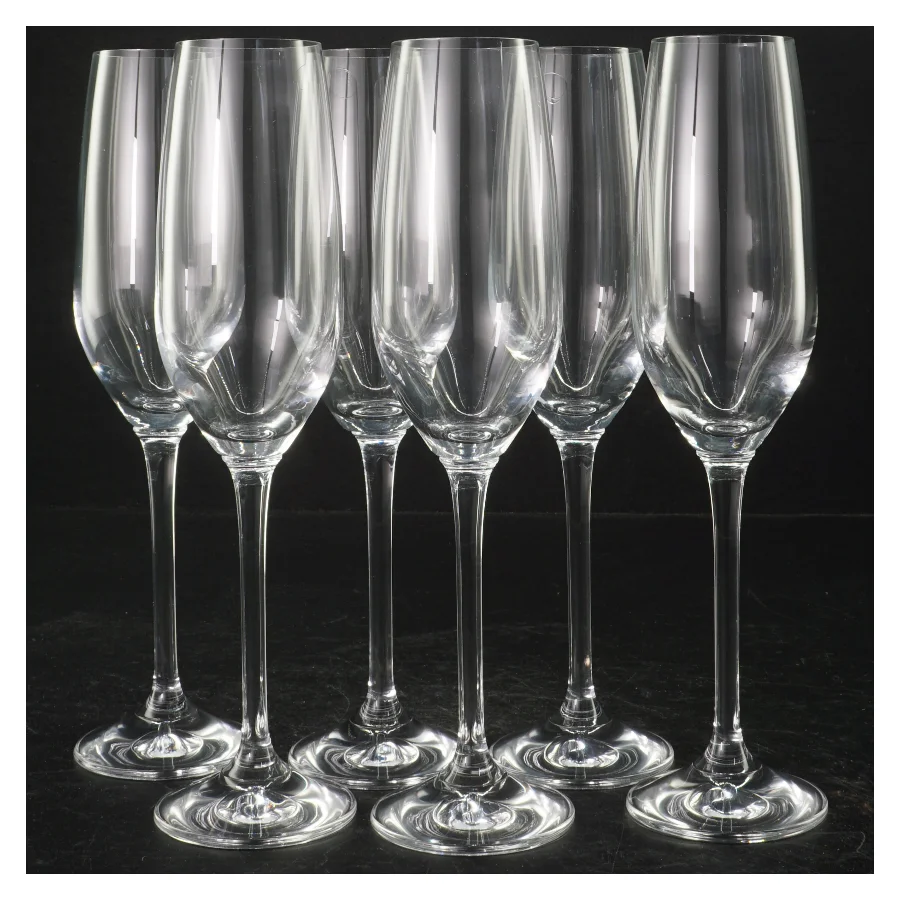 Champagneglas fra De (str. Ø 5 cm. længde, 24 cm)