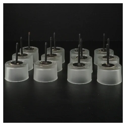 Dekorative glasholdere med spyd (str. 12 styk, ø 5 cm)