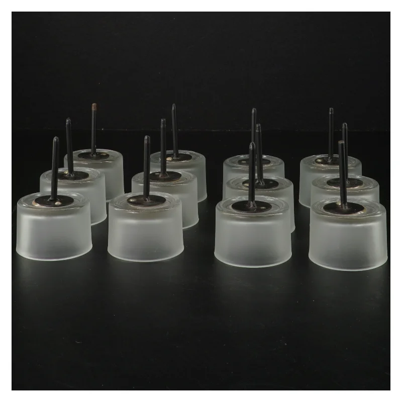 Dekorative glasholdere med spyd (str. 12 styk, ø 5 cm)