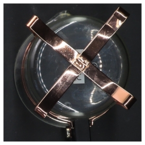 Glaskande med kobberholder fra Bodum (str. Ø 8x9 cm)