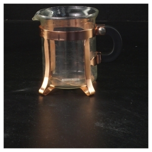 Glaskande med kobberholder fra Bodum (str. Ø 8x9 cm)