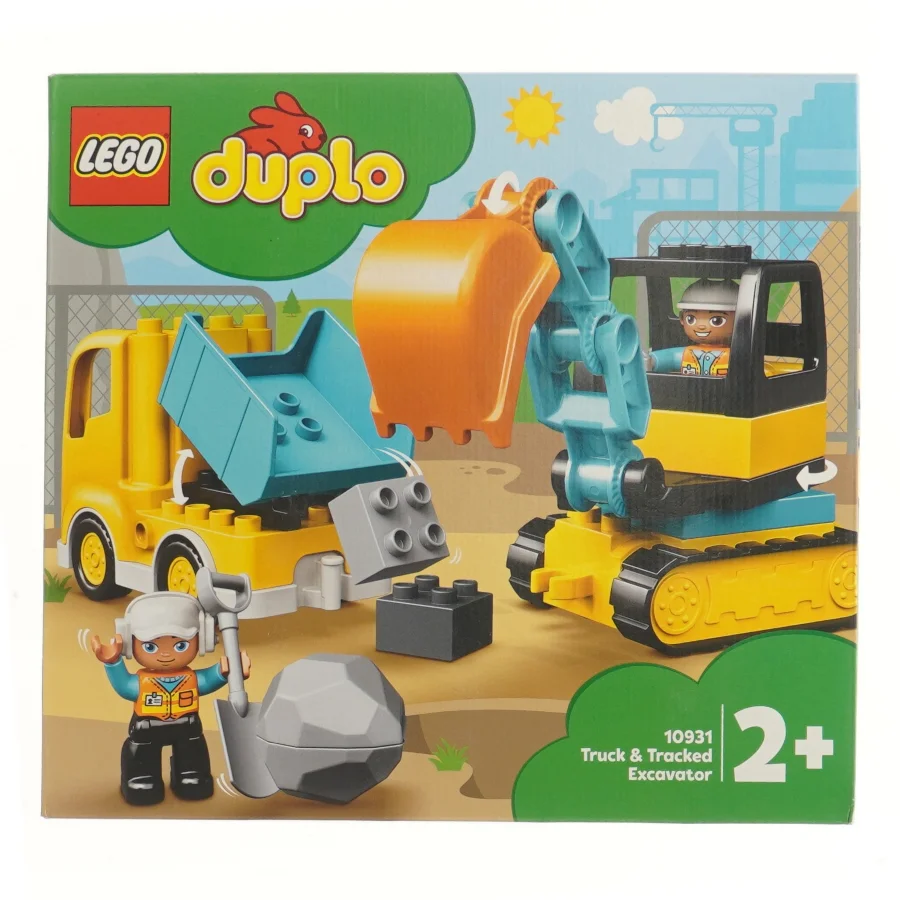 LEGO Duplo lastbil og gravemaskine fra Lego (str. 26x9,5x28 cm)