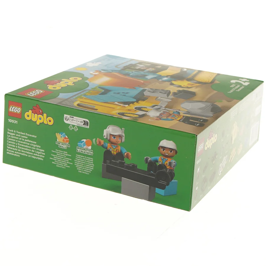 LEGO Duplo lastbil og gravemaskine fra Lego (str. 26x9,5x28 cm)