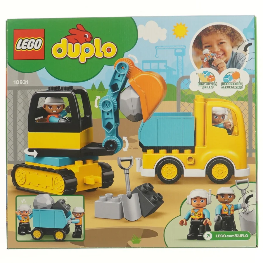 LEGO Duplo lastbil og gravemaskine fra Lego (str. 26x9,5x28 cm)