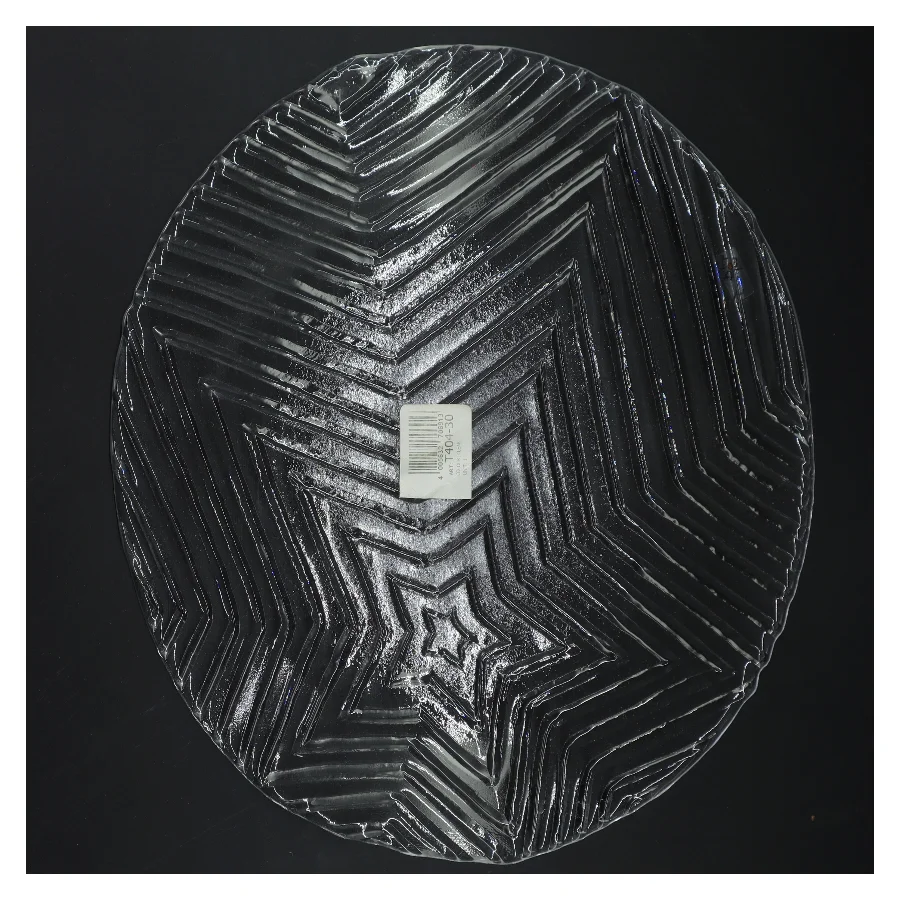 Sæt af 6 glasfade fra Sandra Rich (str. 6 styk, ø 30 cm)