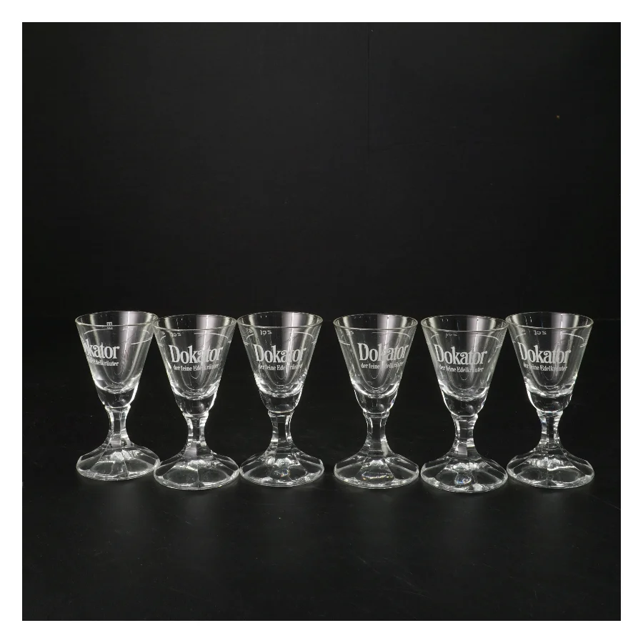 Sæt med 6 glas (str. Ø 5xh9 cm)
