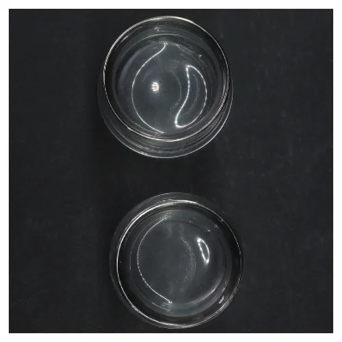 Glasskåle med slebet dekoration (str. H. 7 cm, ø 7 cm)