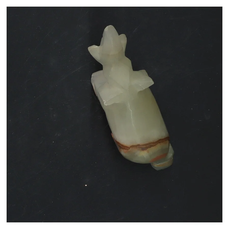 Onyks elefant figur (str. 12x9 cm)
