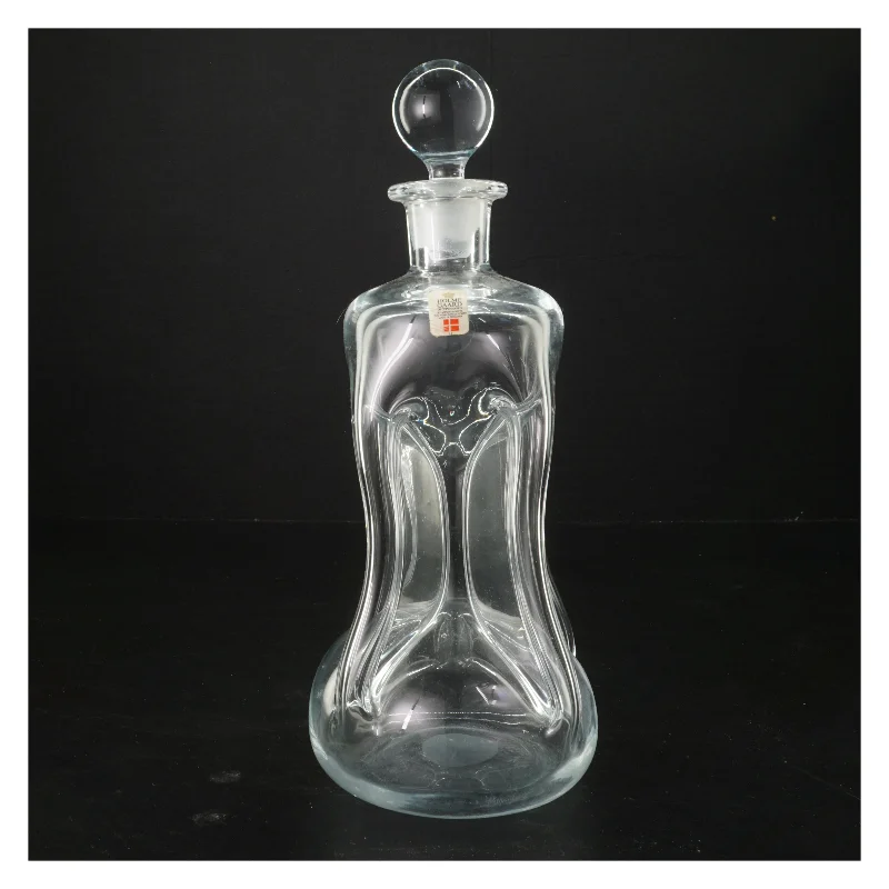Glaskaraffel med prop fra Holmegaard (str. 26x12 cm)