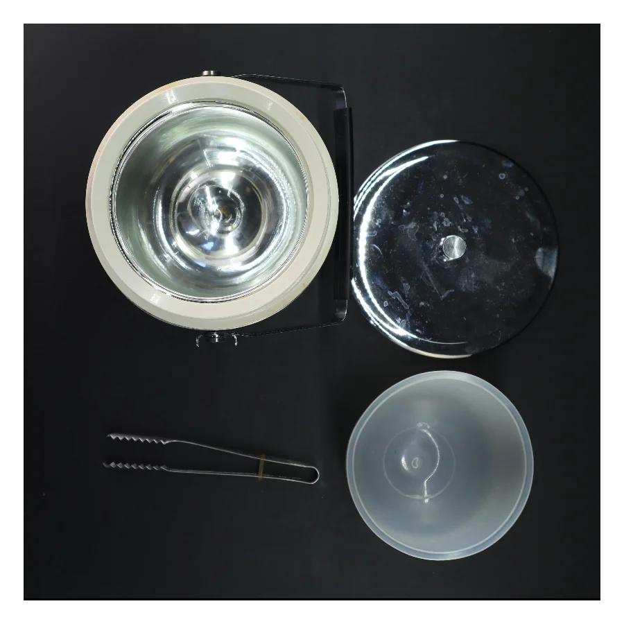 Is-spand med tang (str. Ø 15 x h 21 cm)