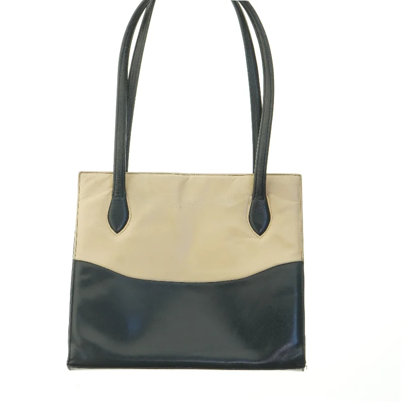 Skuldertaske i læder fra Andiamo (str. 26x30 cm)