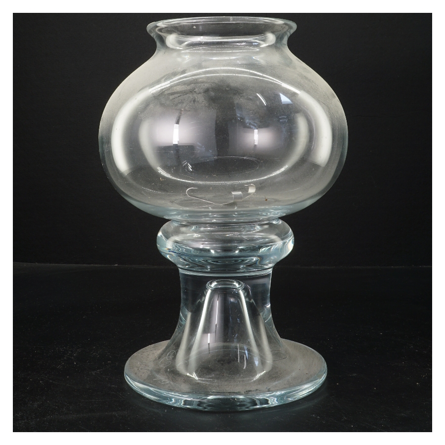 Glas lysestage (str. 26 cm)