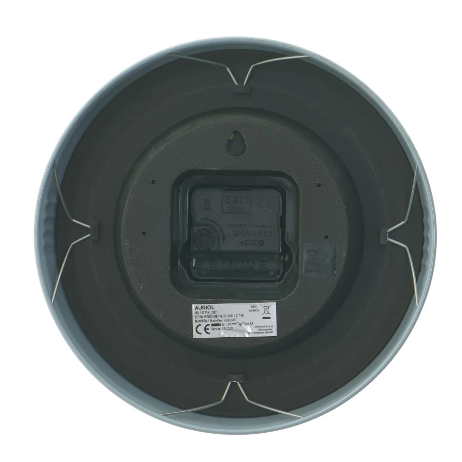 Retro vægur fra Auriol (str. Ø 24 cm)