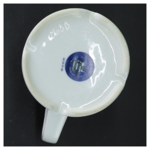 Kaffekop med farvet design (str. Ø 7,5x10 cm)