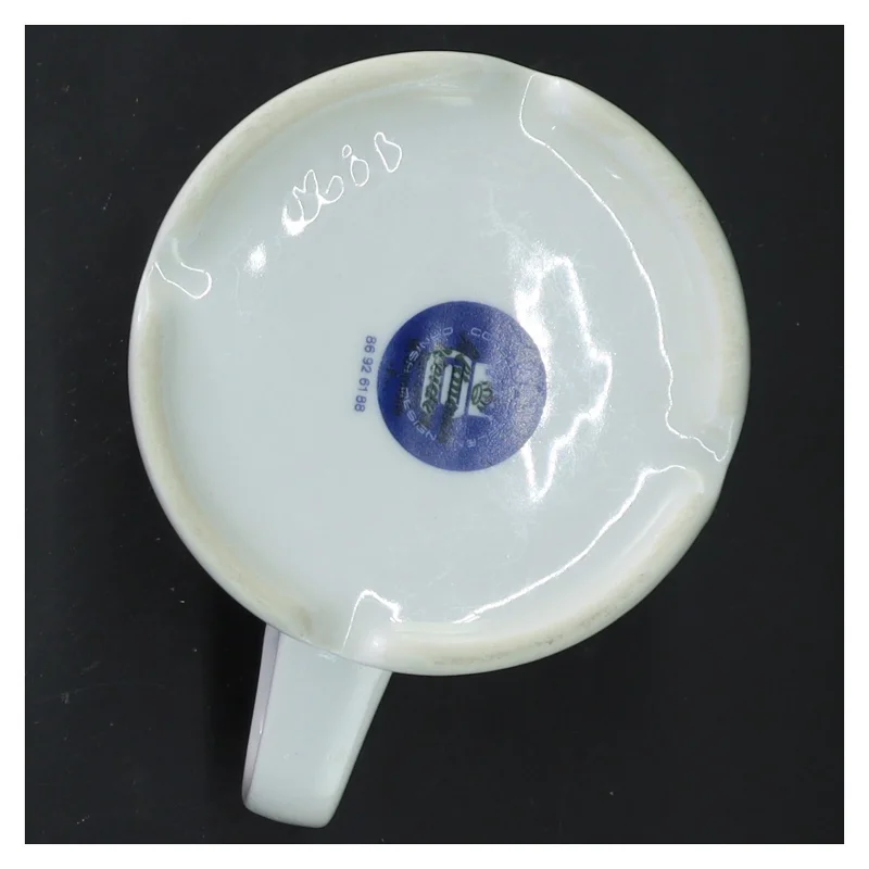 Kaffekop med farvet design (str. Ø 7,5x10 cm)