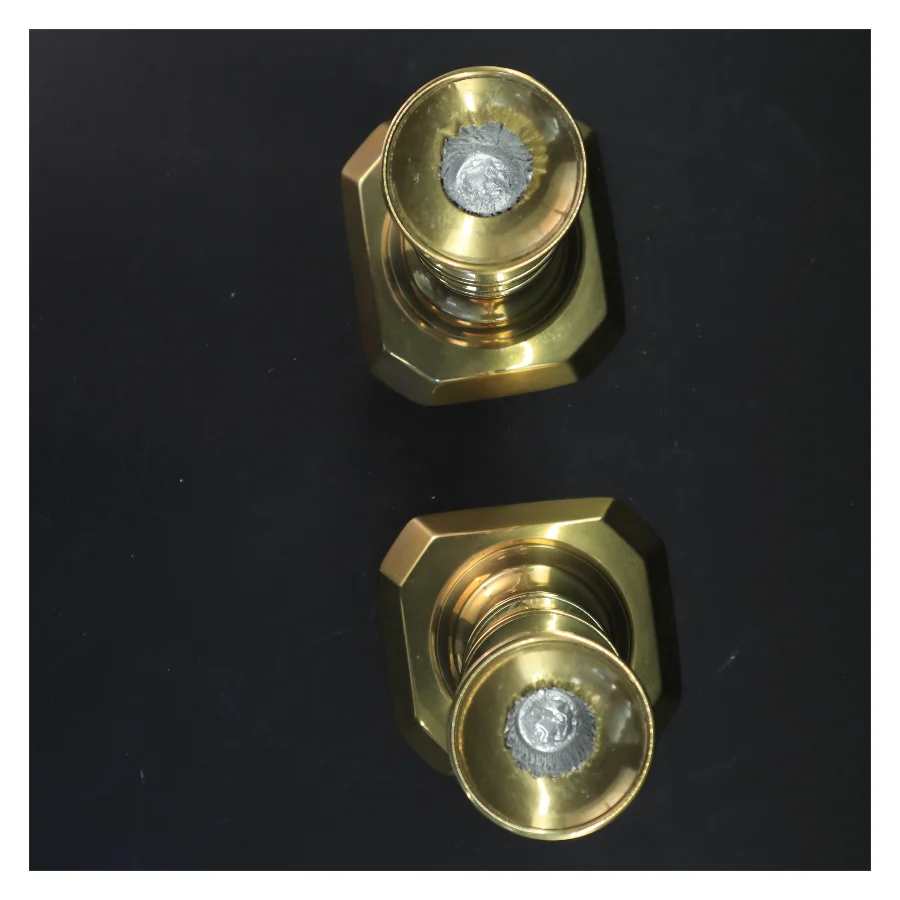 Messing lysestager (str. 31 cm)