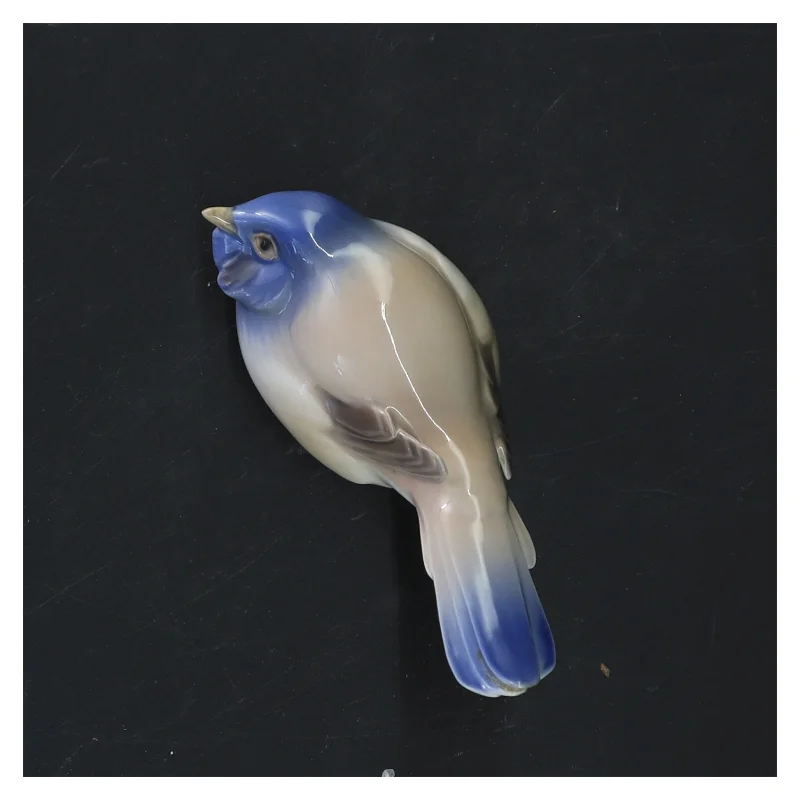 Keramikfugl figur fra B&G (str. 13x11 cm)