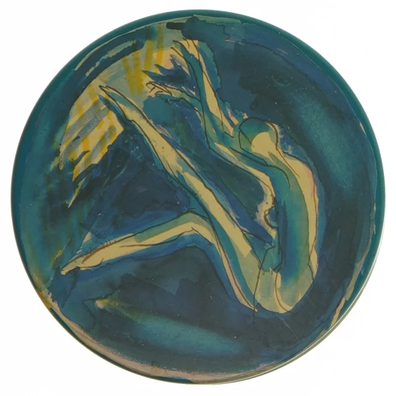 Hans Bendix illustreret metaldåse irma fra Irma (str. Ø. 11,5 cm. længde. 15 cm)