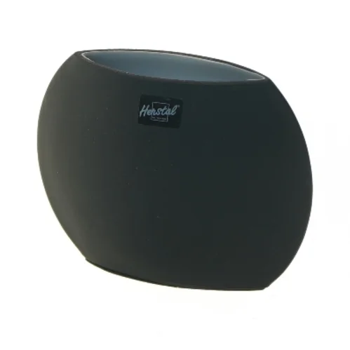 Sort Herstal vase fra Herstal (str. 10x3x14 cm)