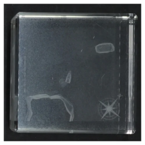 Glas skulptur fra Solberg (str. 8 x 8 cm)