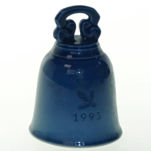 Porcelænsjuleklokke 1993 (str. 10 cm)