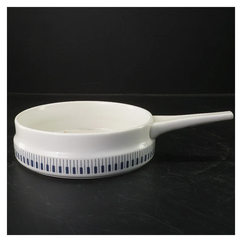 Porcelæn stegepande 30x20 cm fra Lyngby (str. 30x20 cm)