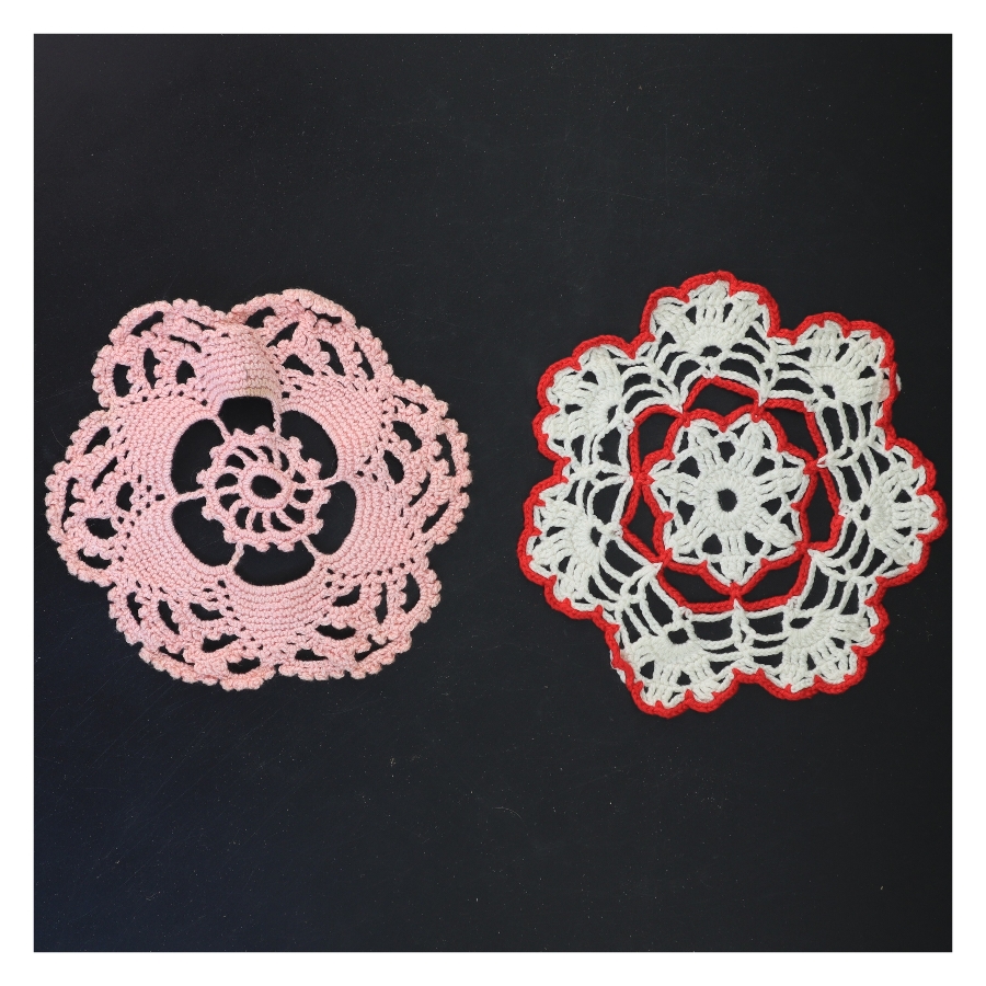 Hæklede doilies (str. Ø 19 cm)