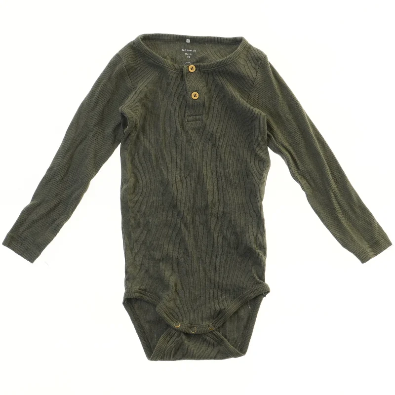Grøn langærmet bodystocking fra Name It (str. 92)
