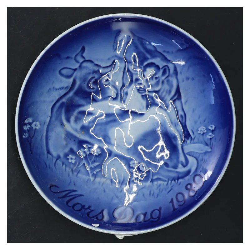 Mors Dag 1989 porcelænsfad fra B&G (str. Ø 15 cm)