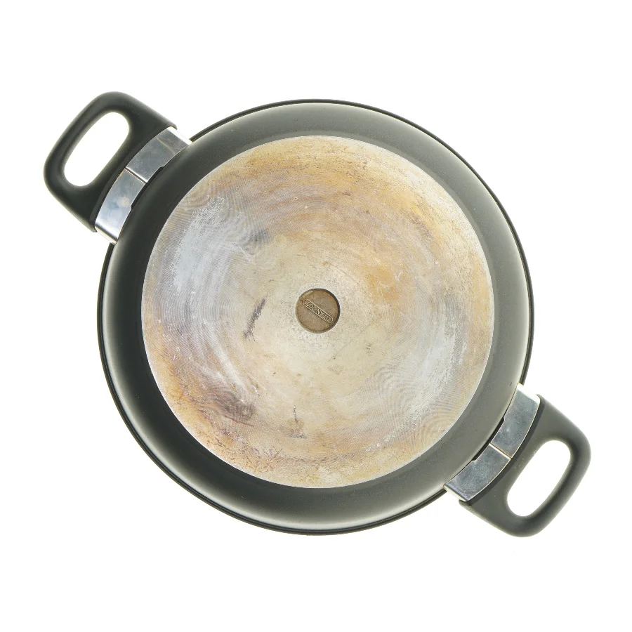 Rund gryde med låg (str. Ø 27x8 cm)