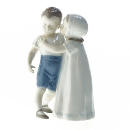 Porcelænsfigur af et kyssende par fra B&G (str. 18 cm)
