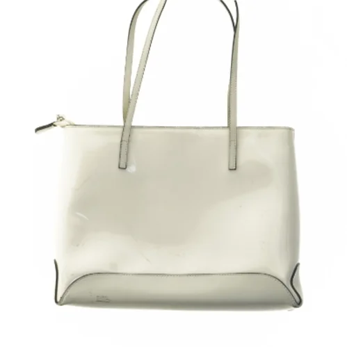 Hvid taske med skulderstropper fra David Jones (str. 25x32 cm)