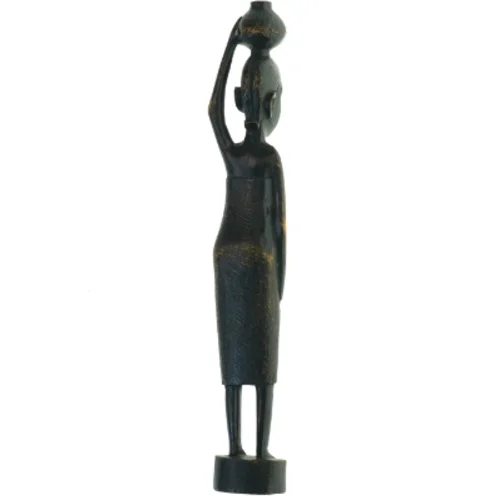Afrikansk skulptur (str. 34,5x5,5 cm)