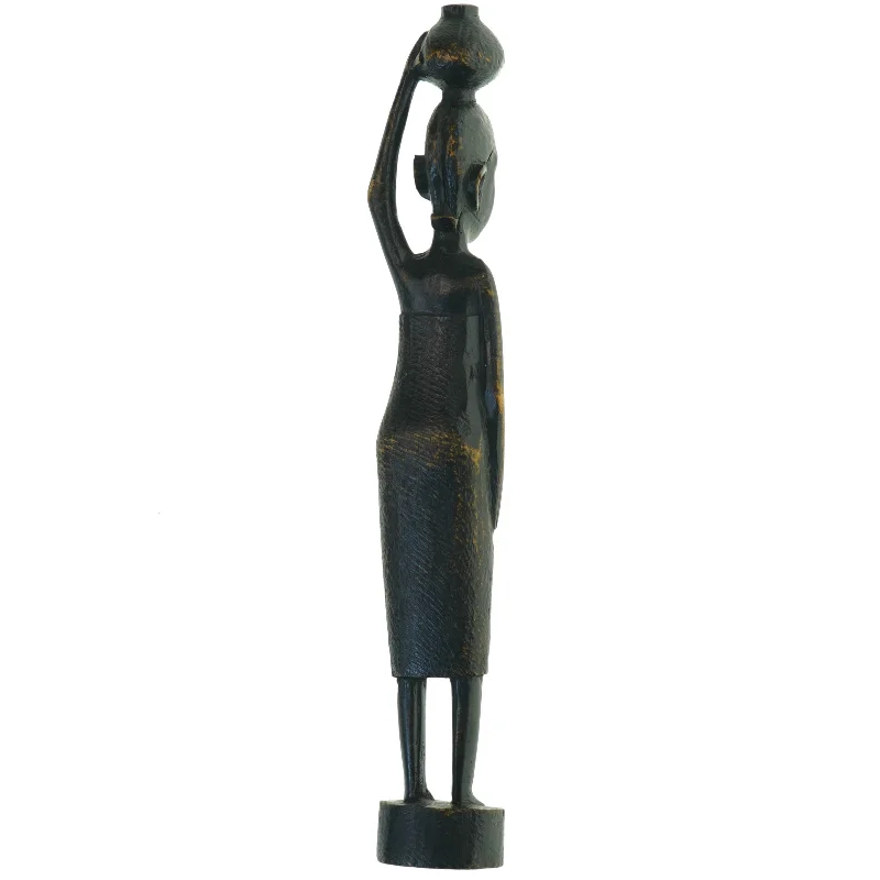 Afrikansk skulptur (str. 34,5x5,5 cm)