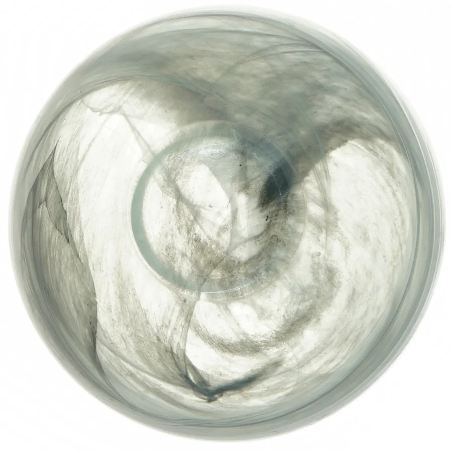 Dekorativ glasskål (str. Ø 16 cm)