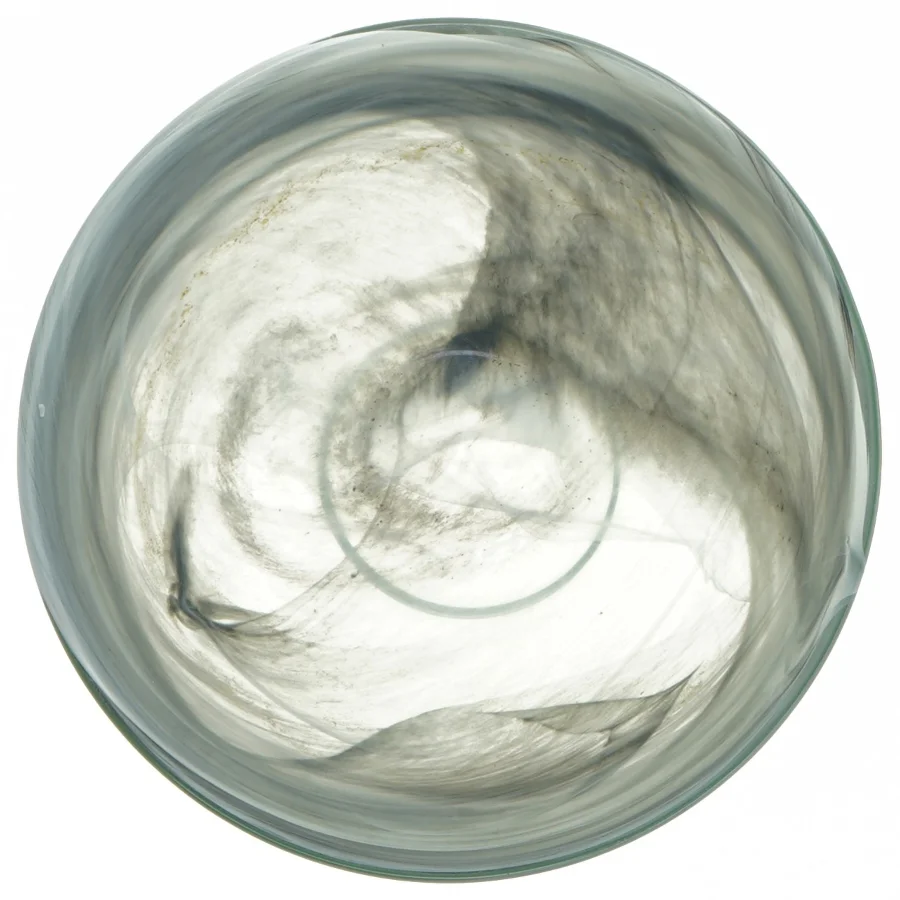 Dekorativ glasskål (str. Ø 16 cm)