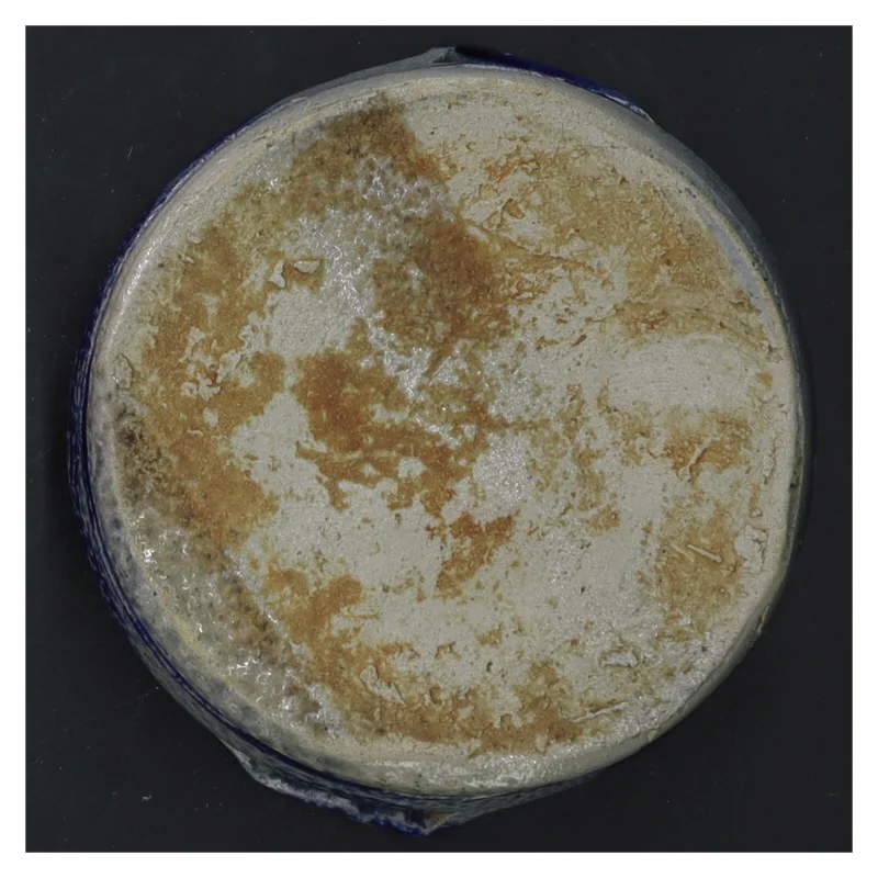 Keramikskål med blå mønster (str. Ø 10x5 cm)