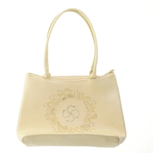 Dame håndtaske med mønster (str. 35x26 cm)