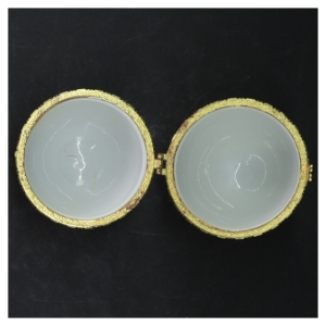 Porcelænsæg med blomster fra Tiger (str. 13 cm)