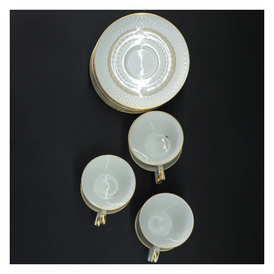 Kaffekopper og underkopper (str. Ø 14&ø7,5x6,5 cm) fra Royal Copenhagen