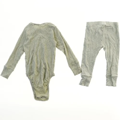 Langærmet bodystocking og leggings sæt til børn fra KappAhl (str. 86)
