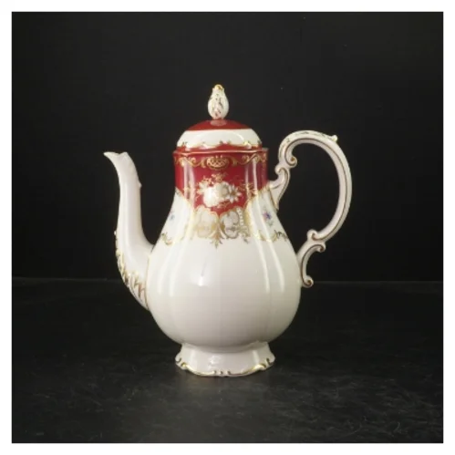 Porcelænskande med låg (str. 24 cm)