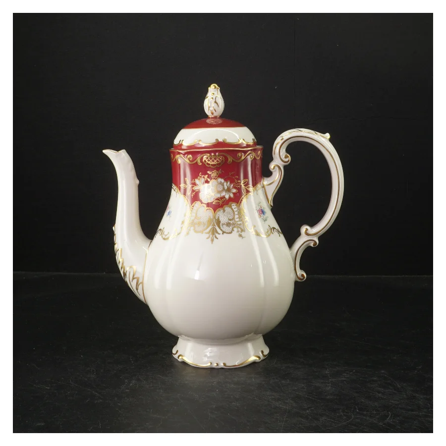 Porcelænskande med låg (str. 24 cm)