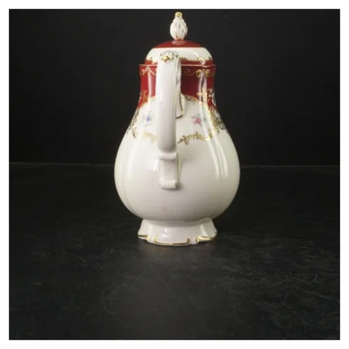 Porcelænskande med låg (str. 24 cm)