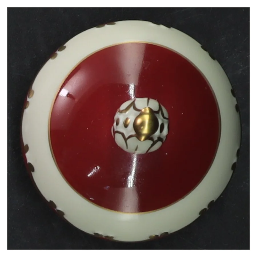 Porcelænskande med låg (str. 24 cm)