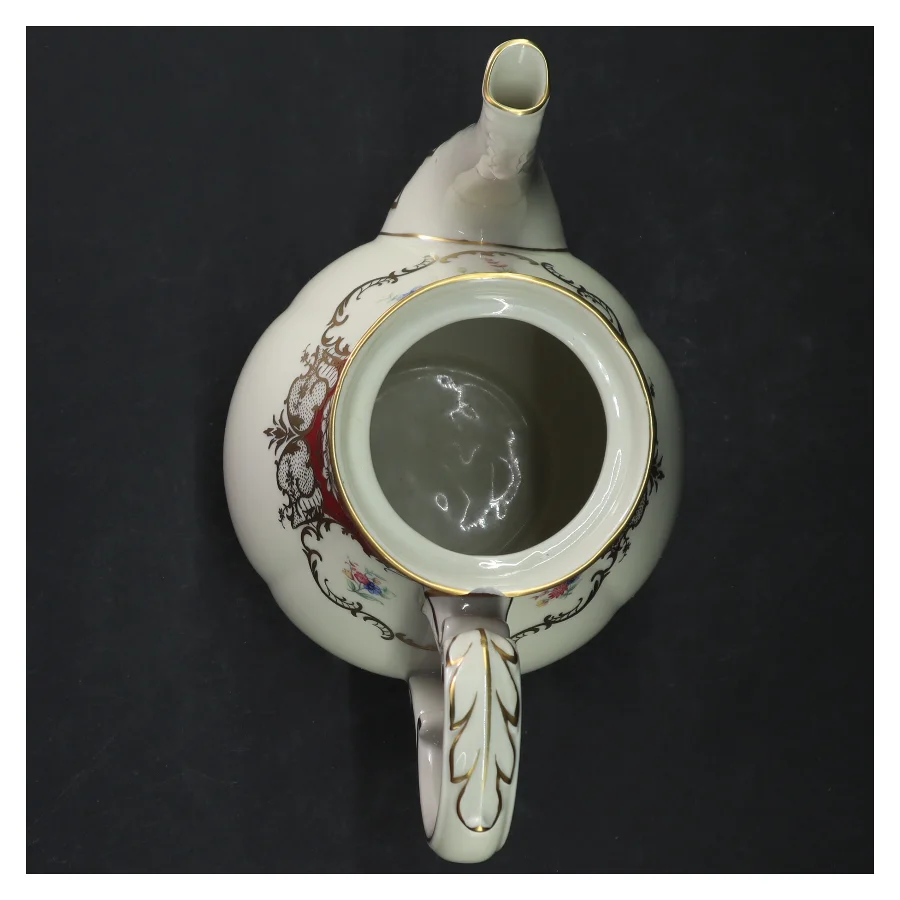 Porcelænskande med låg (str. 24 cm)