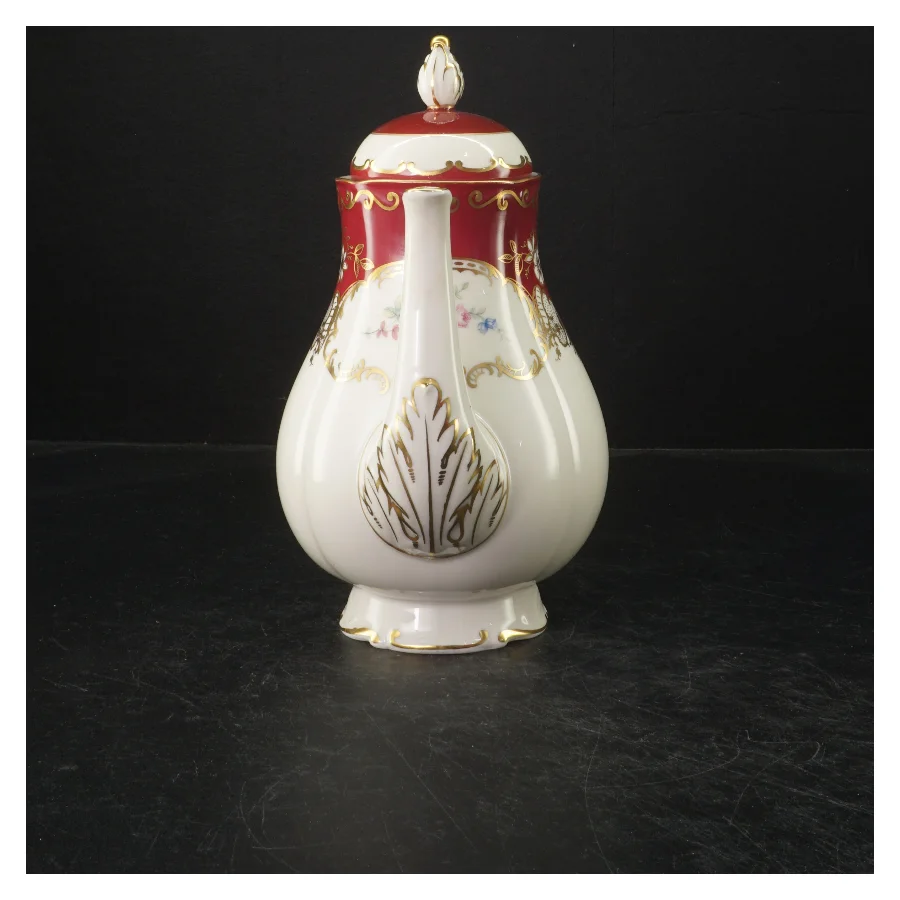 Porcelænskande med låg (str. 24 cm)